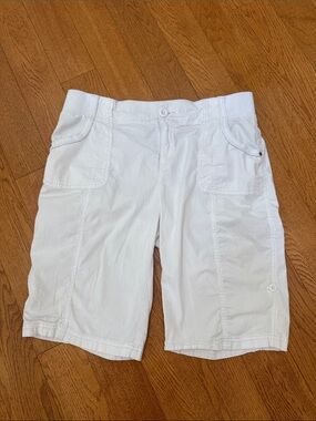 Style & Co. White Cotton Bermuda Shorts